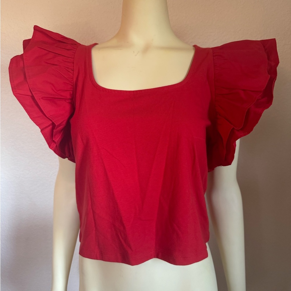 Knit / Woven Top - New!